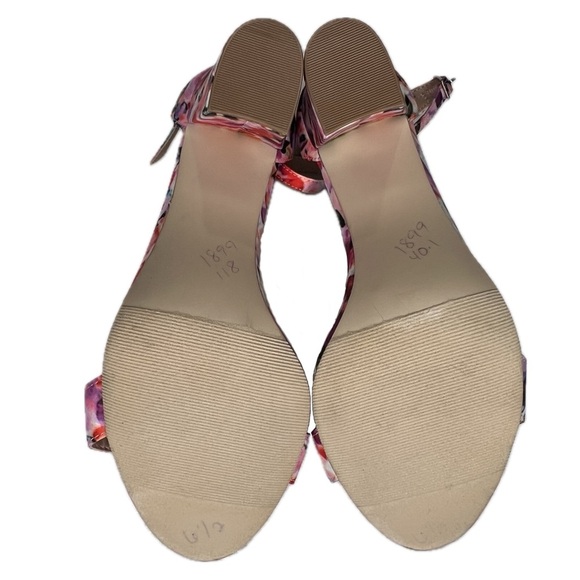 Madden Girl Heeled Sandals BEELLA Ankle Strap Block Heel Floral Multicolor 6.5 - Picture 13 of 15